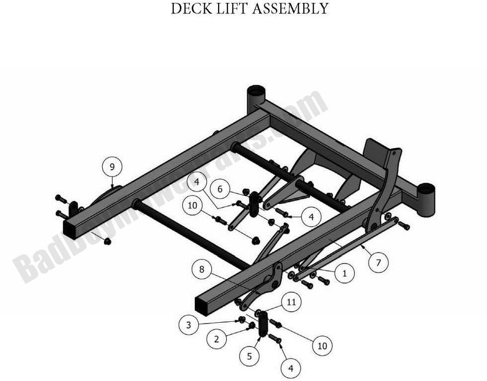 2011 MZ Deck Lift Assembly