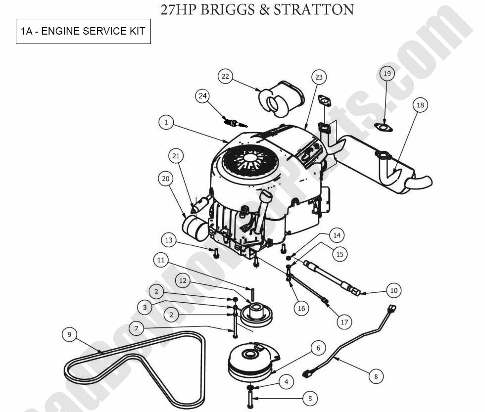 2012 ZT Engine - 27Hp Briggs