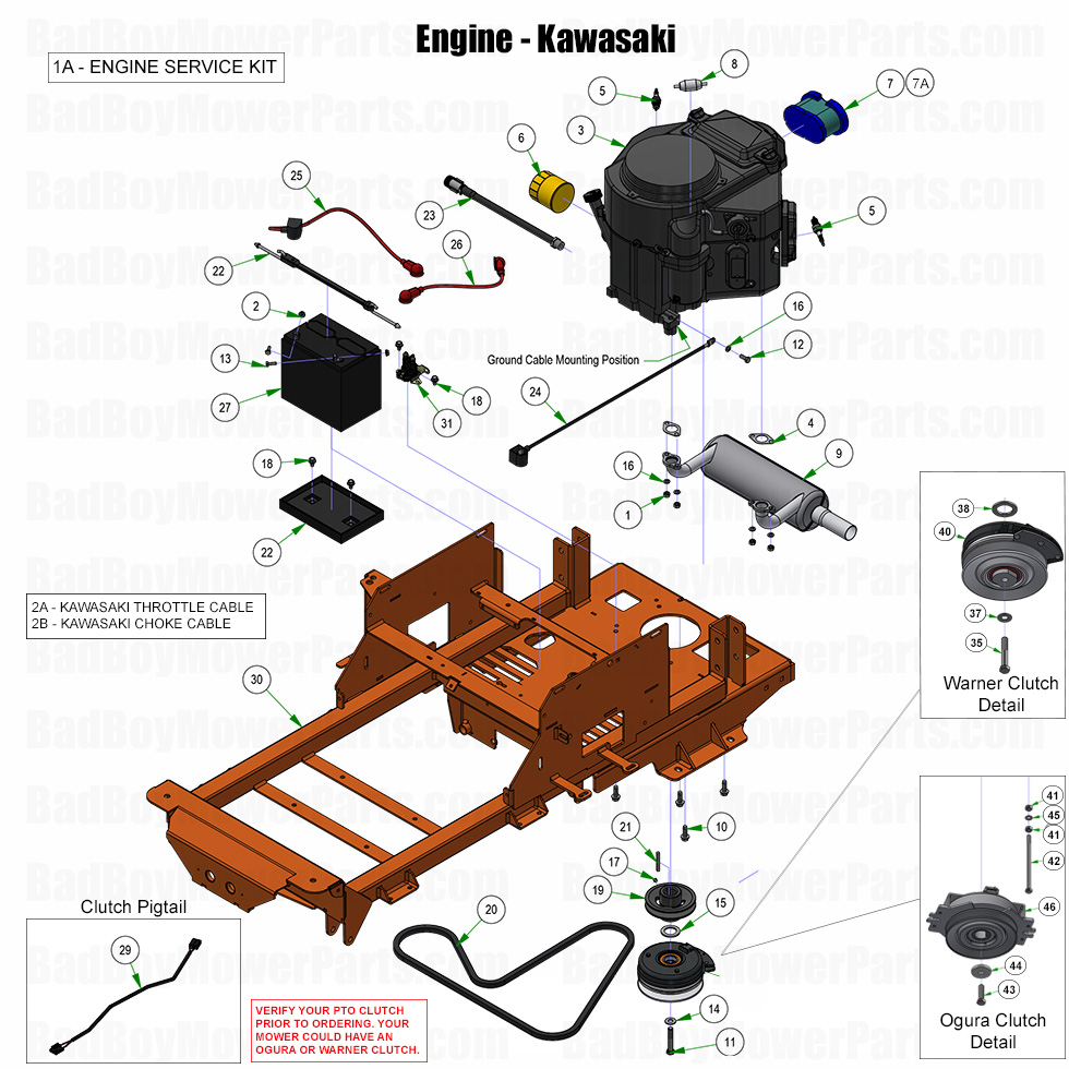 3730 - Bad Boy Mower Parts Lookup > 2025 > Maverick > Engine - Kawasaki FS730V
