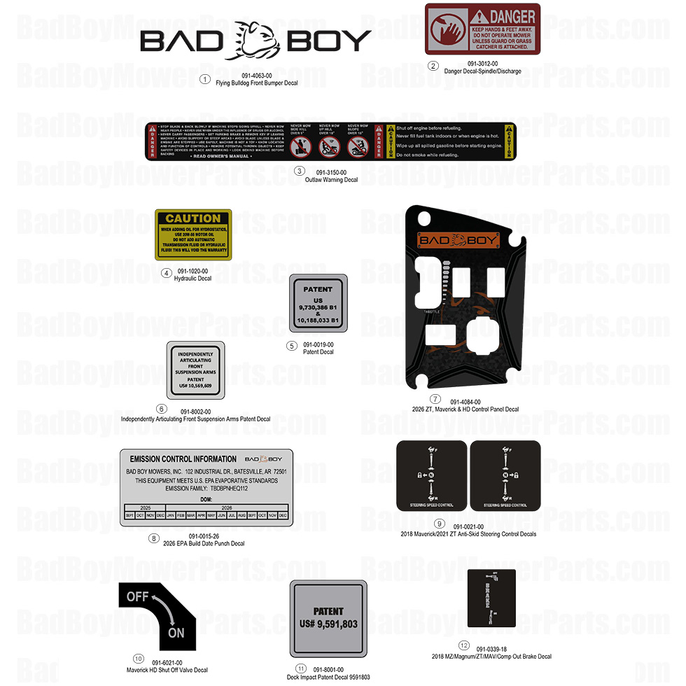 2026 > Maverick HD > Decals - 1