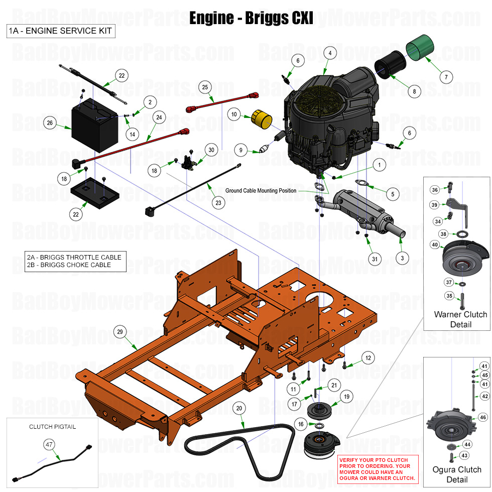 3995 - Bad Boy Mower Parts Lookup > 2025 > ZT Elite > Engine - Briggs