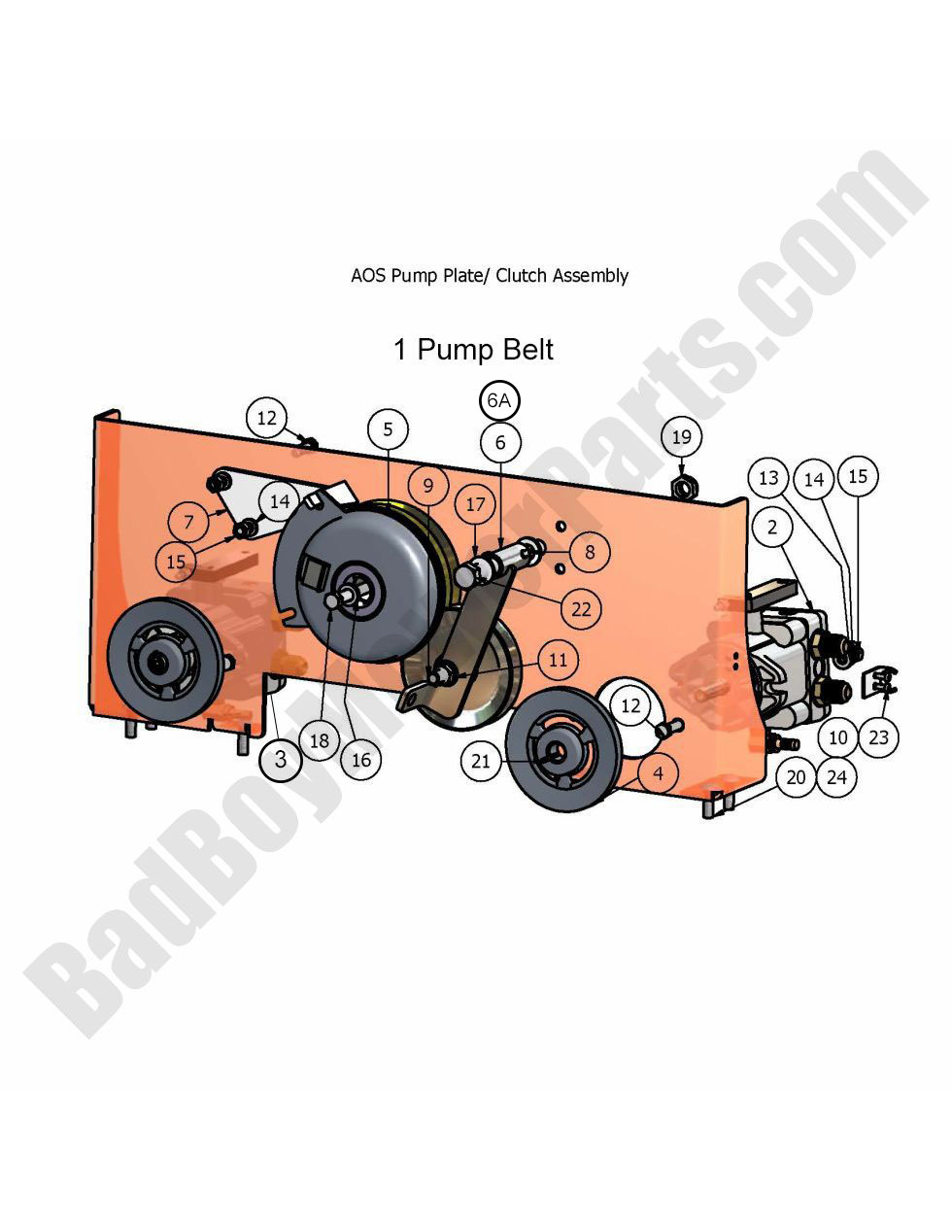 294 - Bad Boy Mower Parts Lookup > 2007 > AOS > Clutch Assembly