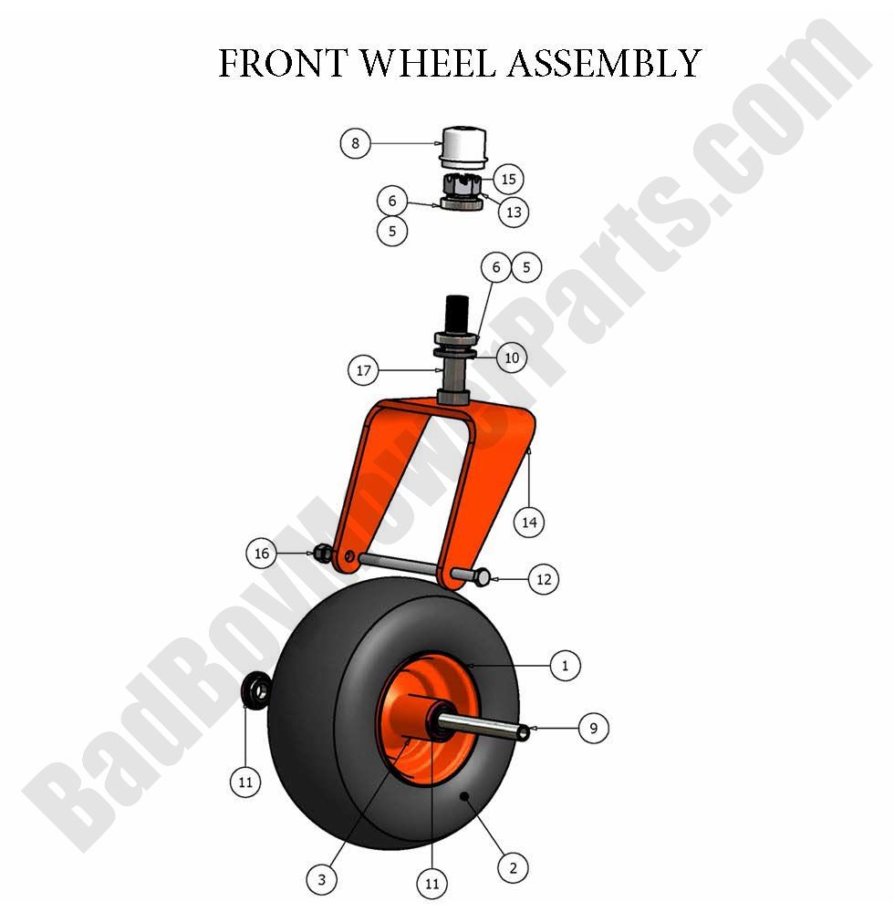 301 - Bad Boy Mower Parts Lookup > 2007 > AOS > Front Wheel