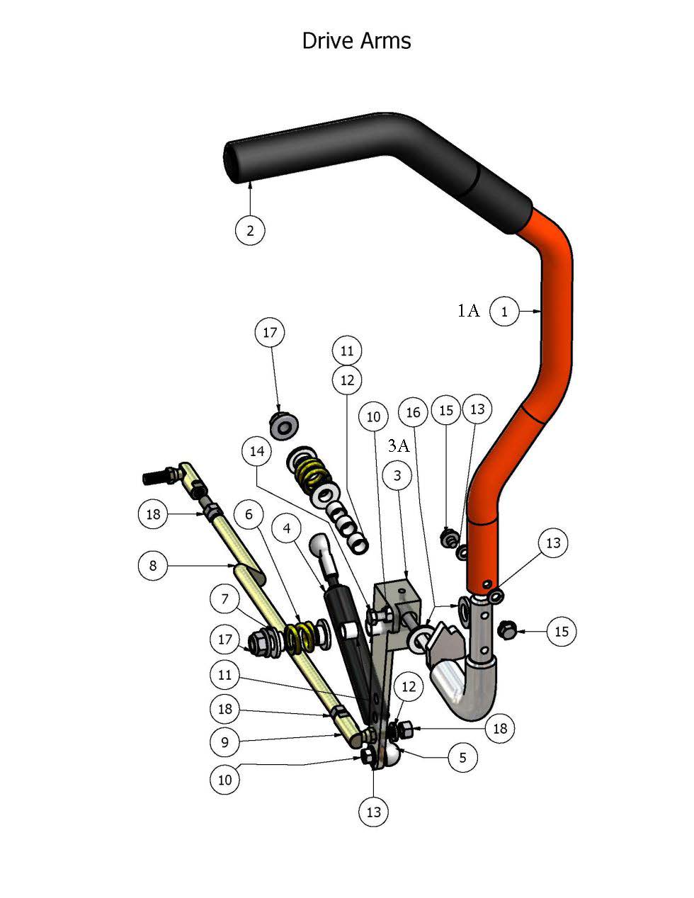 392 - Bad Boy Mower Parts Lookup > 2008 > Pup and Lightning > Drive Arm