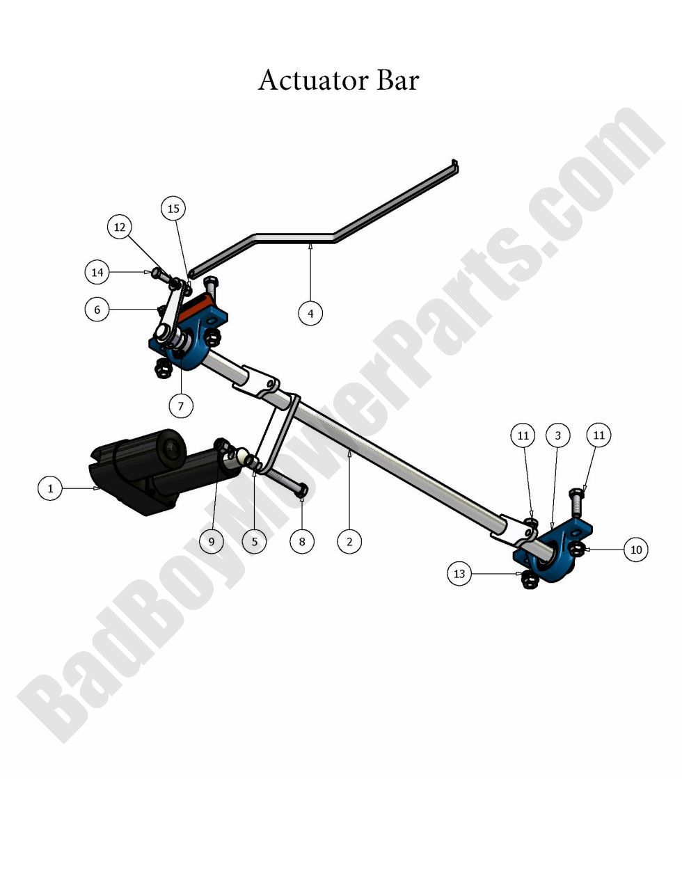 416 - Bad Boy Mower Parts Lookup > 2009 > AOS > Actuator Bar