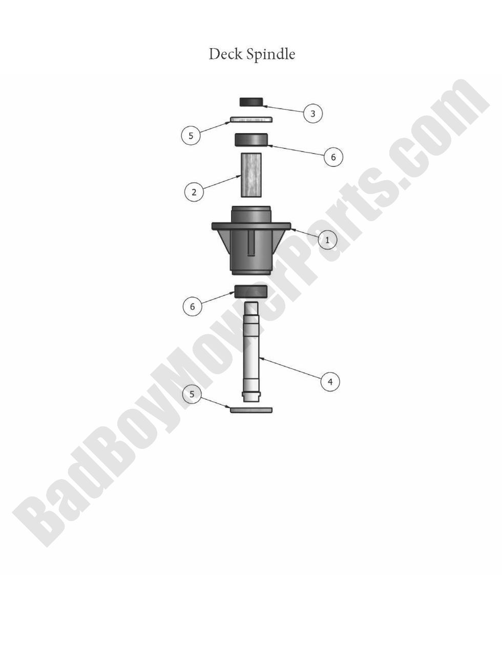 509 - Bad Boy Mower Parts Lookup > 2010 > AOS Diesel > Deck Spindle