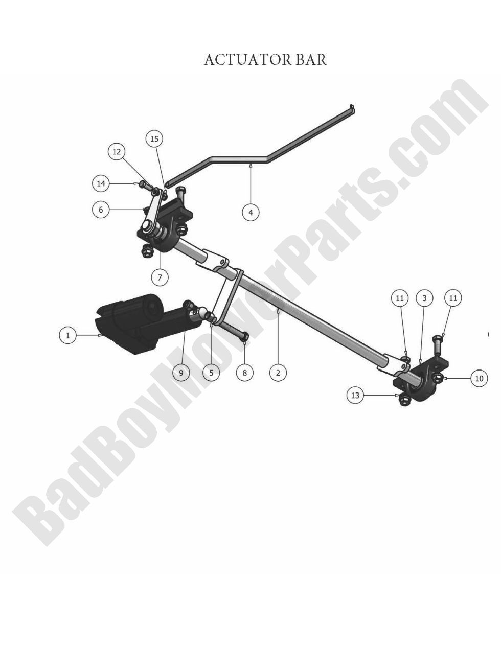 477 - Bad Boy Mower Parts Lookup > 2010 > AOS > Actuator Bar