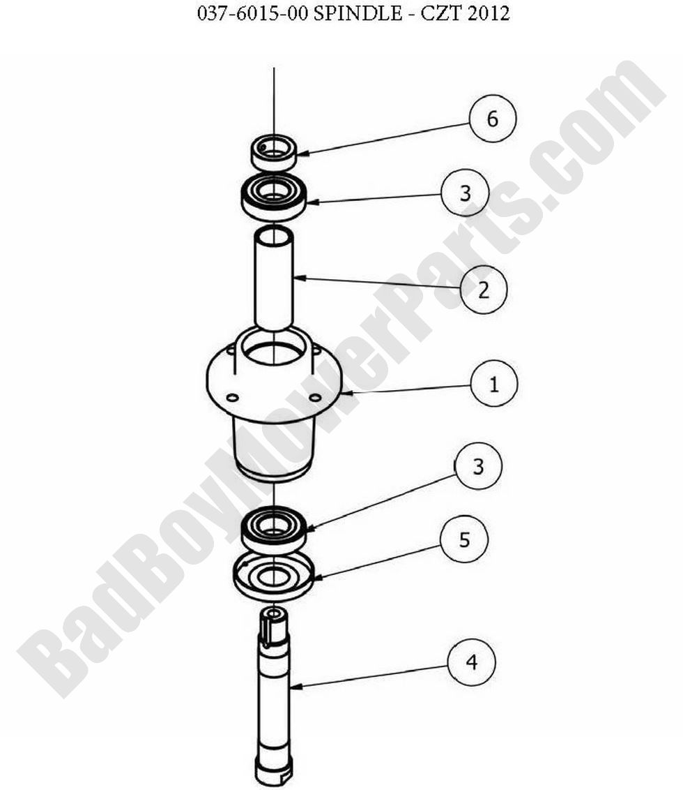 799 - Bad Boy Mower Parts Lookup > 2013 > CZT > Deck Spindle