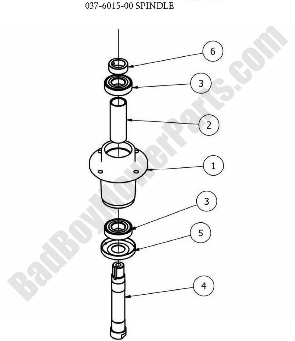 1114 - Bad Boy Mower Parts Lookup > 2010 > ZT > Spindle Assembly