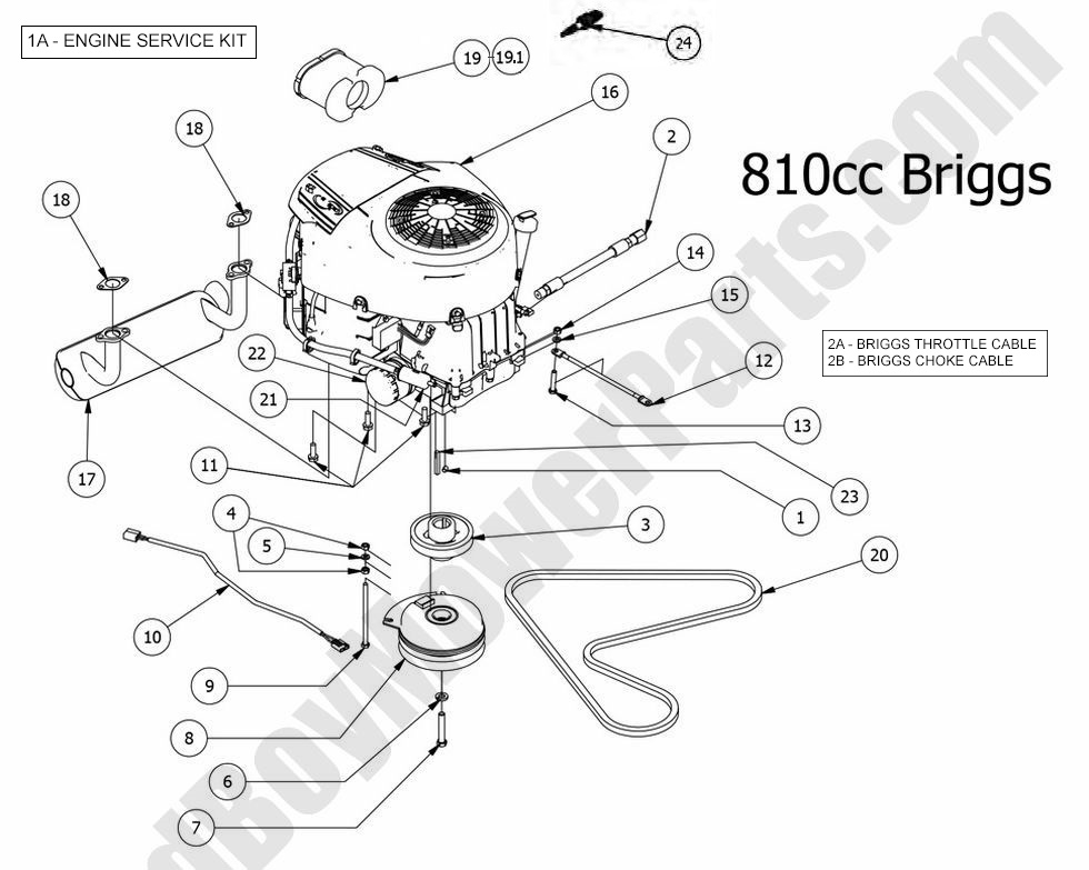 928 - Bad Boy Mower Parts Lookup > 2014 > CZT Elite > Engine - Briggs 810