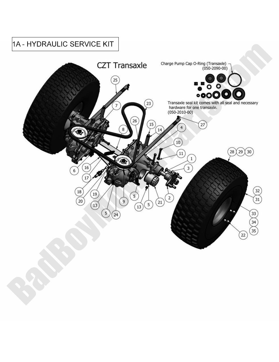603 - Bad Boy Mower Parts Lookup > 2011 > CZT > Transaxle