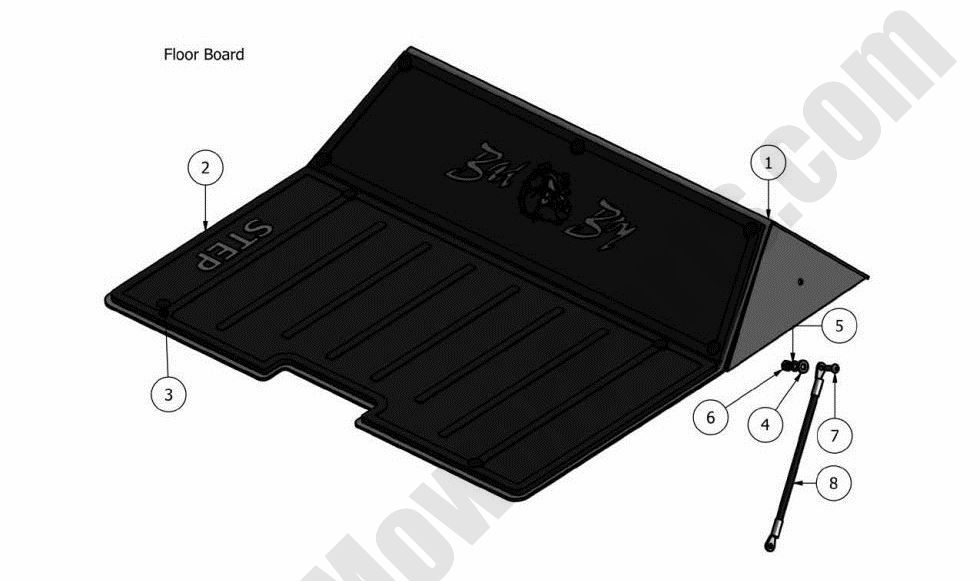 616 - Bad Boy Mower Parts Lookup > 2011 > Diesels > Floor Panel