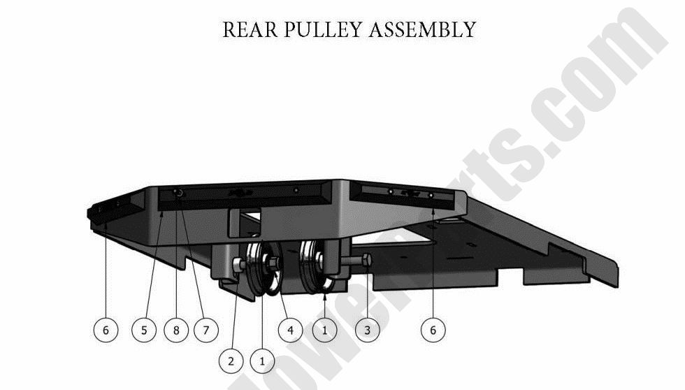 622 - Bad Boy Mower Parts Lookup > 2011 > Diesels > Rear Pulley Assembly