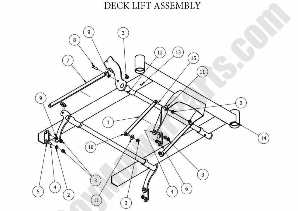 826 - Bad Boy Mower Parts Lookup > 2013 > MZ > Deck Lift