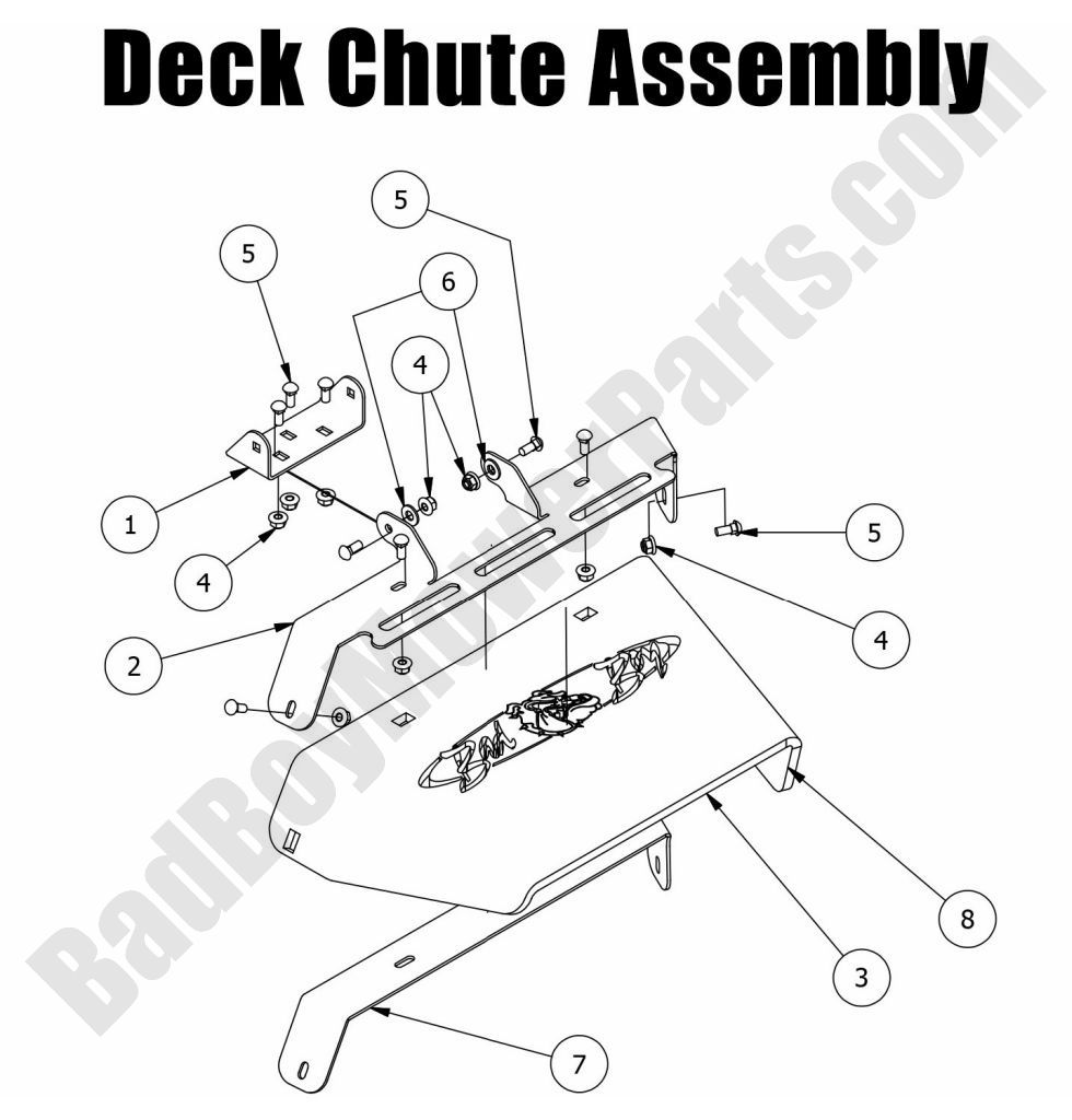 1199 - Bad Boy Mower Parts Lookup > 2015 > MZ > Chute Assembly