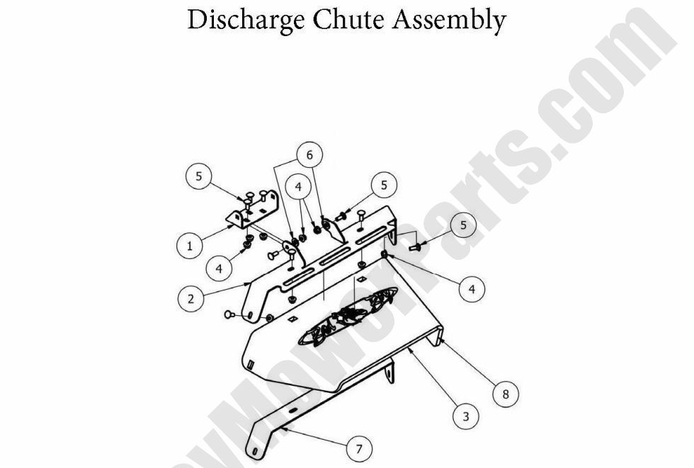 840 - Bad Boy Mower Parts Lookup > 2013 > MZ Magnum > Discharge Chute Assembly