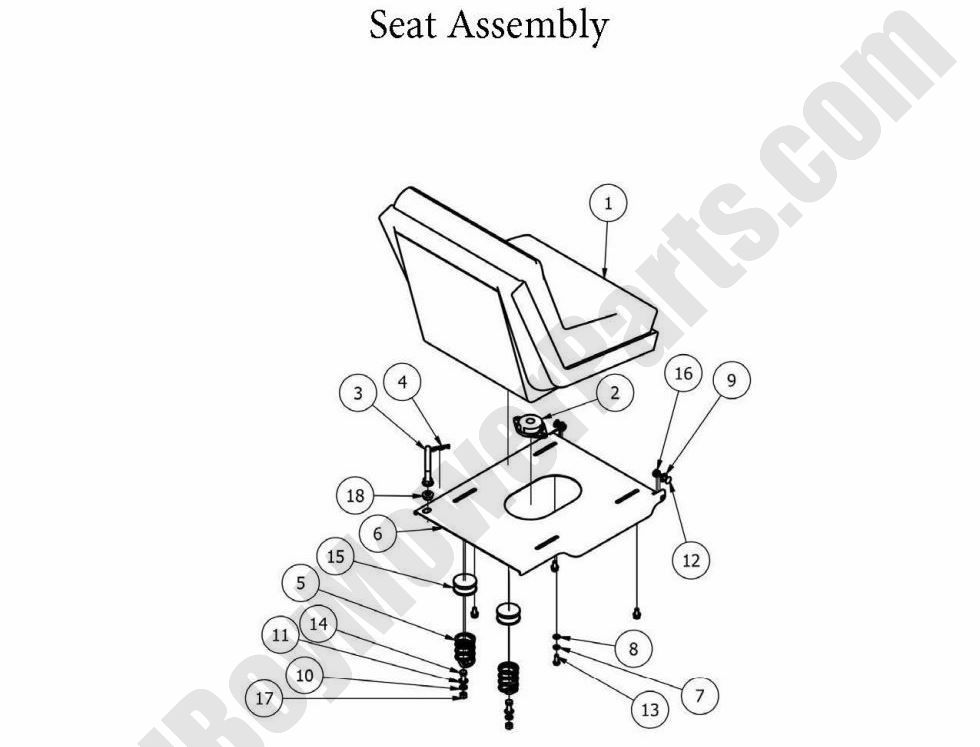 846 - Bad Boy Mower Parts Lookup > 2013 > MZ Magnum > Seat Assembly