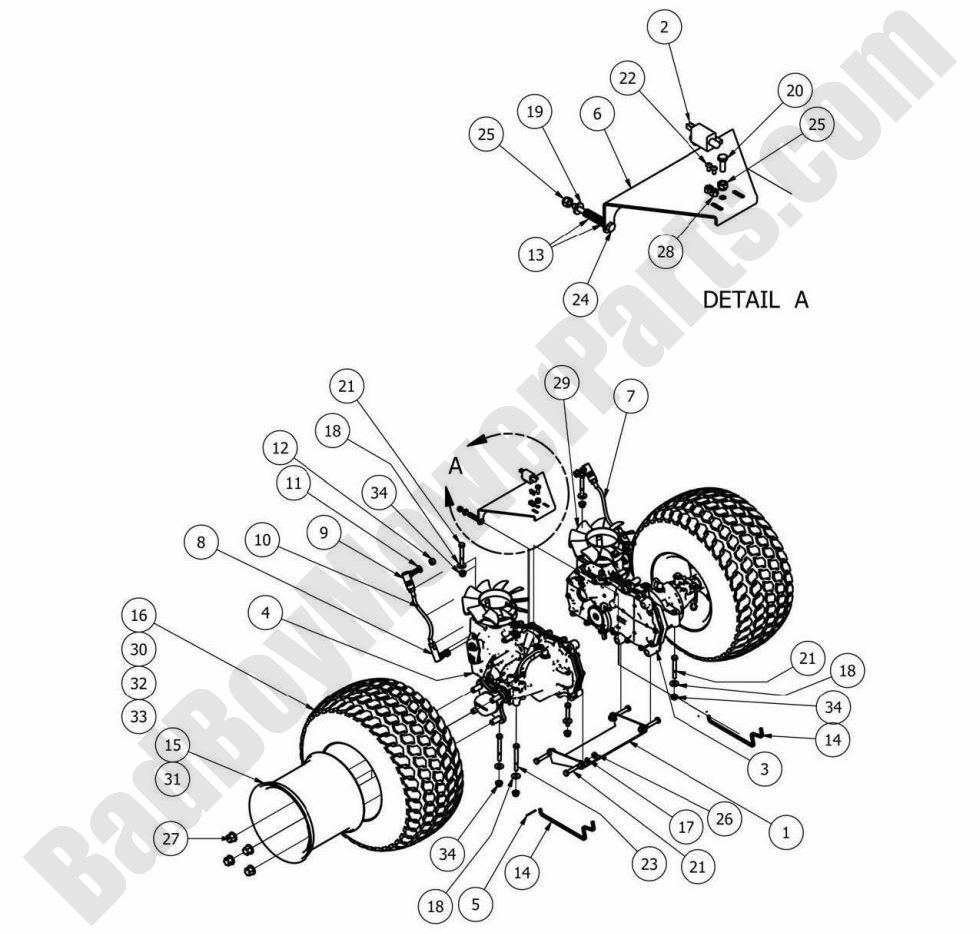 849 - Bad Boy Mower Parts Lookup > 2013 > MZ Magnum > Transaxle