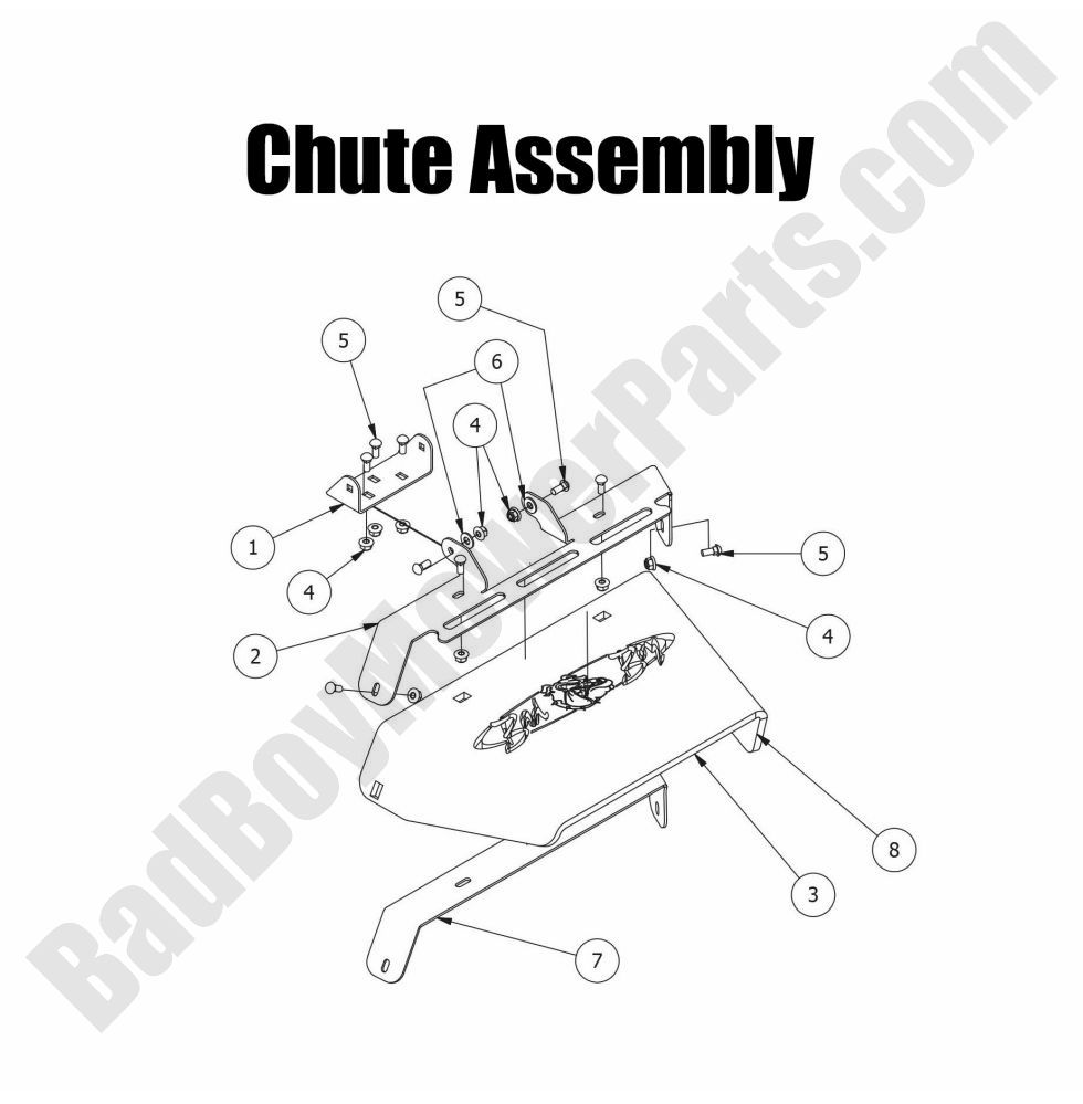 1212 - Bad Boy Mower Parts Lookup > 2015 > MZ Magnum > Chute Assembly