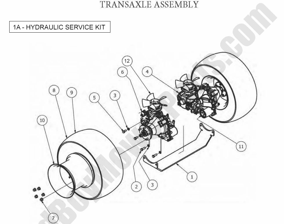 749 - Bad Boy Mower Parts Lookup > 2012 > Outlaw & Outlaw Extreme > Transaxle