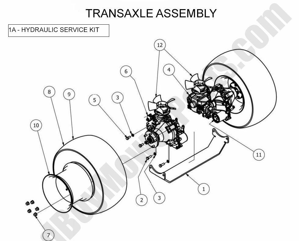 868 - Bad Boy Mower Parts Lookup > 2013 > Outlaw & Outlaw Extreme > Transaxle