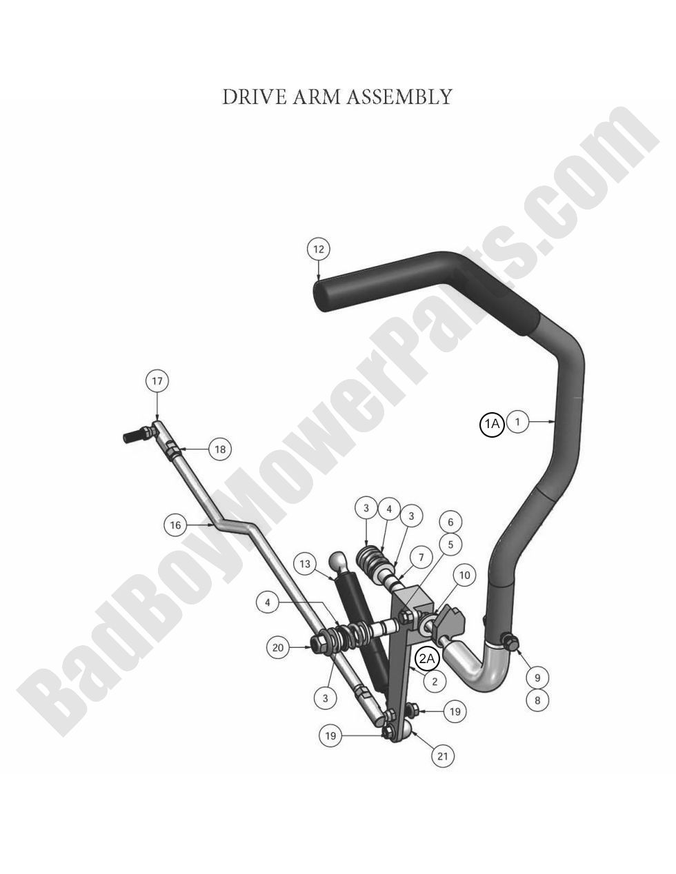 570 - Bad Boy Mower Parts Lookup > 2010 > Pup and Lightning > Drive Arm