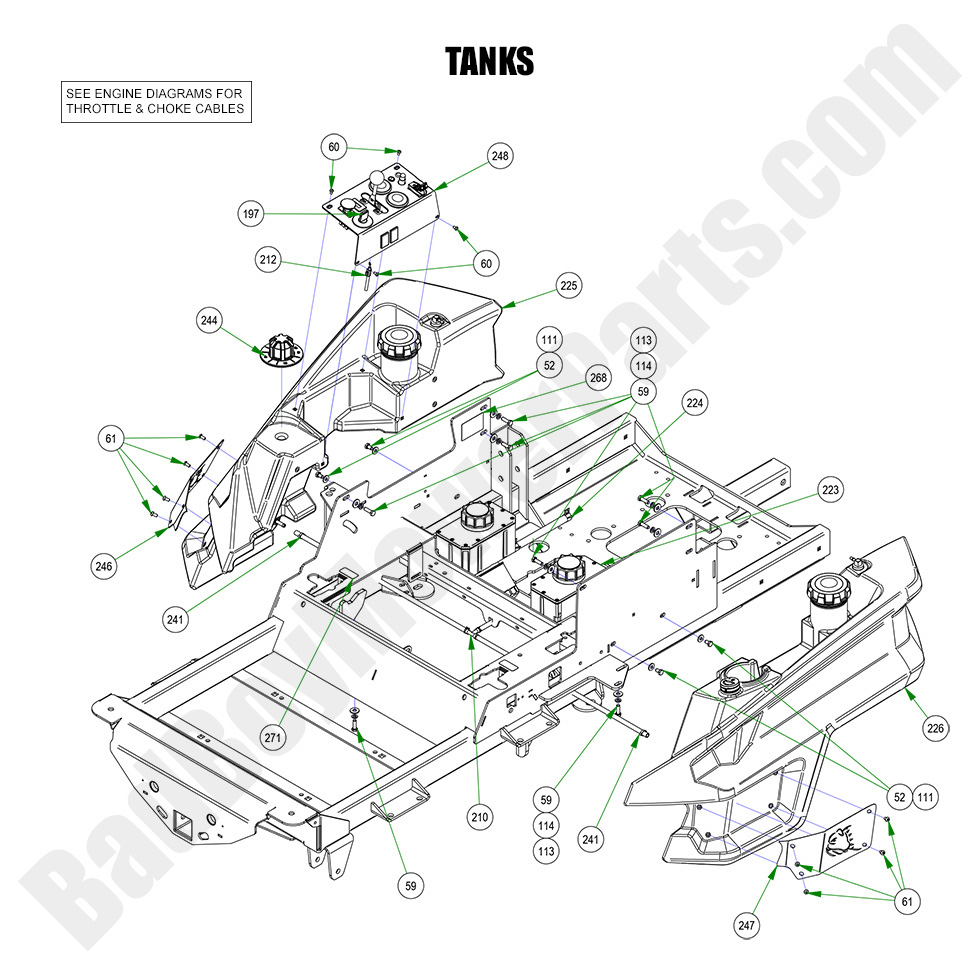 3178 - Bad Boy Mower Parts Lookup > 2023 > Renegade - Diesel > Tanks