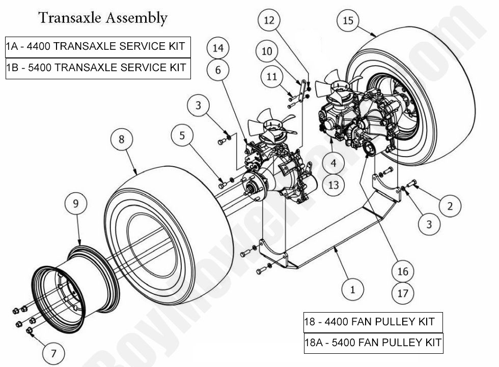1223 - Bad Boy Mower Parts Lookup > 2015 > Outlaw & Outlaw Extreme > Transaxle
