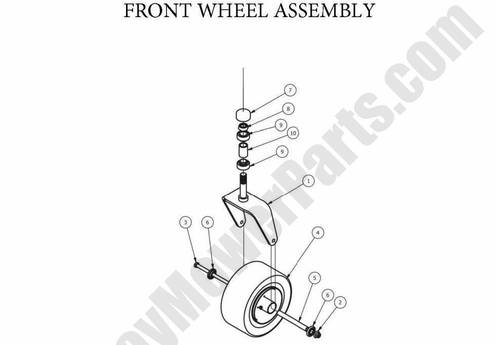 904 - Bad Boy Mower Parts Lookup > 2013 > ZT Elite > Front Wheel Assembly