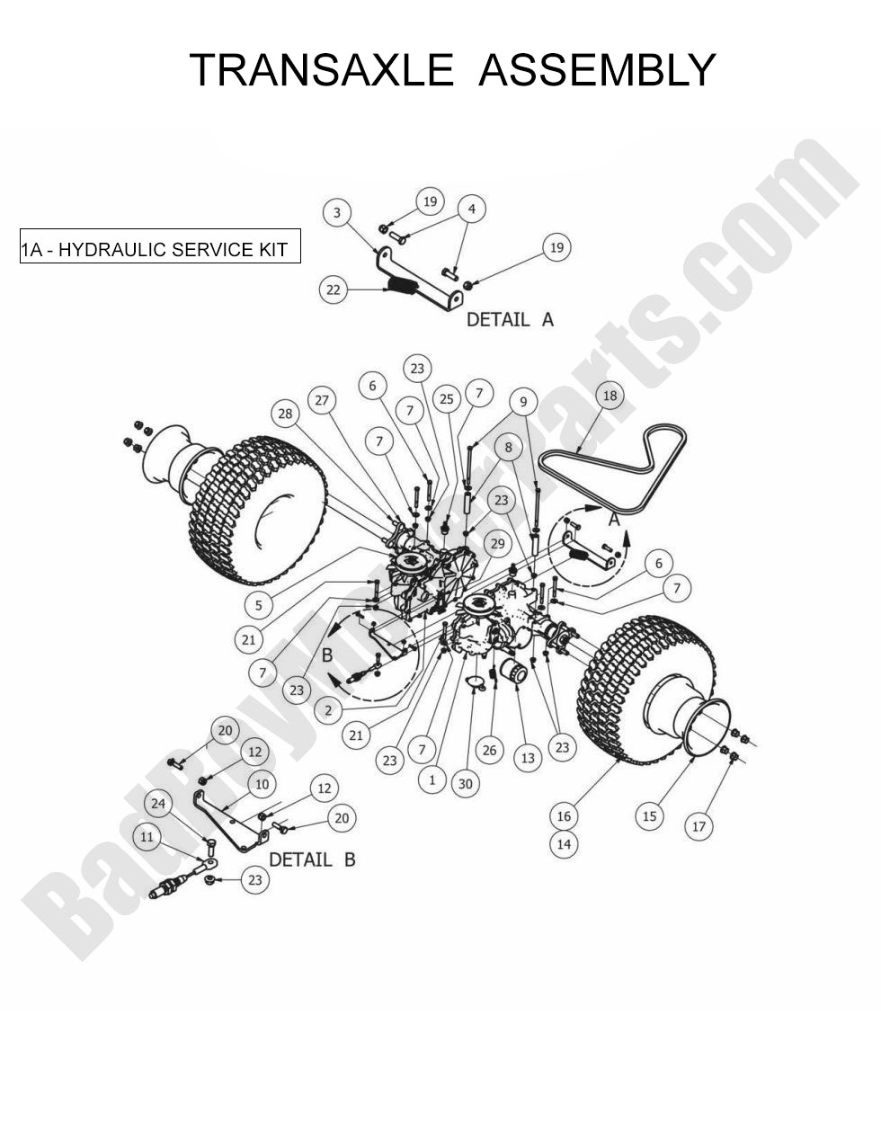 908 - Bad Boy Mower Parts Lookup > 2013 > ZT Elite > Transaxle