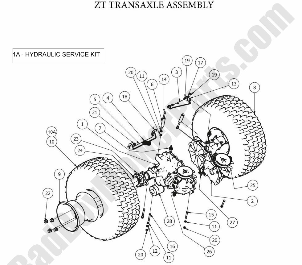 787 - Bad Boy Mower Parts Lookup > 2012 > ZT > Transaxle