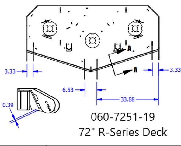 060-7251-19 - 72" Sloped Deck Shell 2019-Newer Rebel, Renegade & Rogue