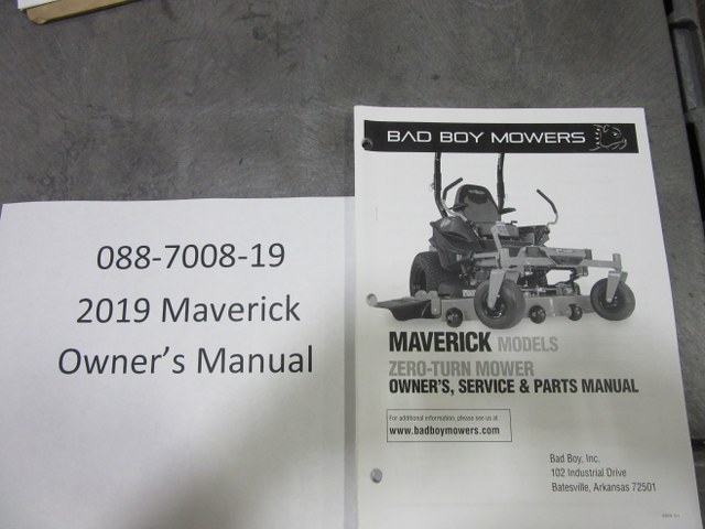 088-7008-19 - 2019 Maverick Owner Manual | Free Shipping Over $100