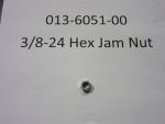 013-6051-00 - 3/8-24 Hex Jam Nut Zinc
