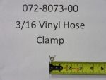 072-8073-00 - 3/16" Vinyl Hose Clamp