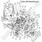 1100cc CAT Engine