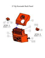 27Hp Kaw. Back Panel