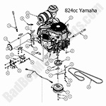 Engine - Yamaha 824cc
