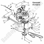 Engine - Kawasaki FX-850V