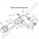 2017 Diesel - 1100cc Air Filter Assembly