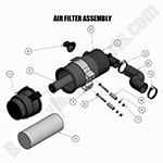 2019 Diesel - 1500cc Air Filter Assembly