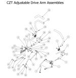 2014 CZT Elite Drive Arm Assembly