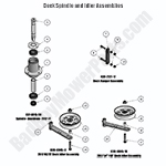 Deck Spindle and Idler Assemblies