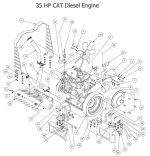 35Hp Cat Diesel Engine