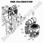 Engine - 824cc Kohler EFI