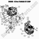 Engine - 824cc Yamaha EFI