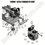 Engine - 824cc Yamaha EFI