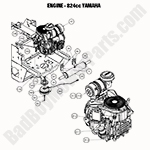 Engine - 824cc Yamaha