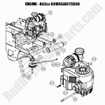 Engine - 852cc Kawasaki FX850