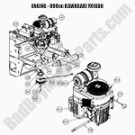 Engine - 999cc Kawasaki FX1000